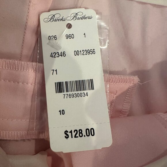 BROOKS BROTHERS RED FLEECE WOMENS PINK CHINO PANTS NEW SIZE 10 - Picture 6 of 12